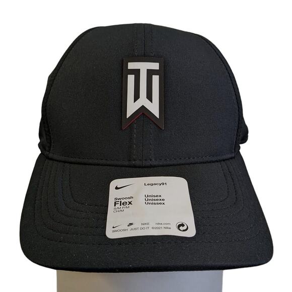 NIKE Arobill Legacy 91 Golf Cap-Black-Small/Medium-NWT-C279 - Picture 1 of 6